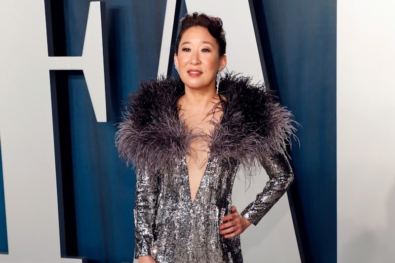 BEVERLY HILLS, CALIFORNIA - FEBRUARY 09: Sandra Oh attends the Vanity Fair Oscar Party at Wallis Ann...