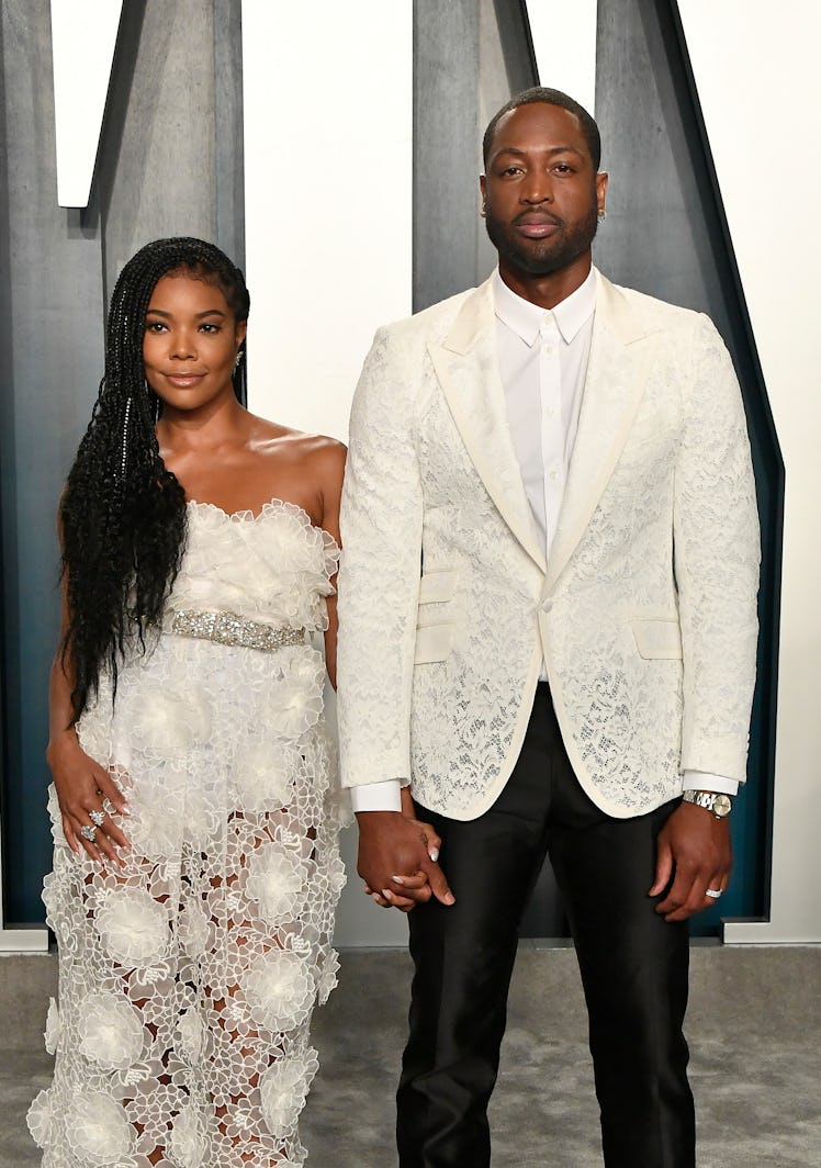 BEVERLY HILLS, CALIFORNIA - FEBRUARY 09: (L-R) Gabrielle Union and Dwyane Wade attend the 2020 Vanit...