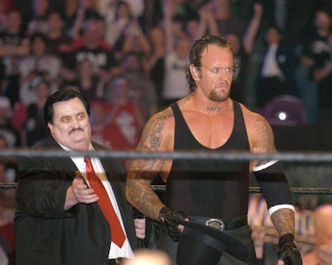 Paul Bearer and Undertaker during Wrestle Mania XX at Madison Square Garden in New York City, New Yo...
