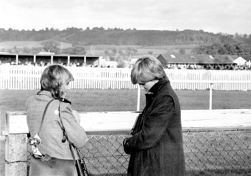 Diana Spencer with Camilla Parker-Bowles in 1980.