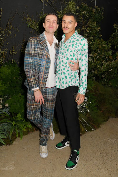 LONDON, ENGLAND - FEBRUARY 16: Nick Grimshaw and Meshach Henry attend a private dinner to celebrate ...