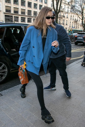 January 12, 2021 - Gigi Hadid Wears Louis Vuitton Galaxy Pants In NYC -  HADIDSCLOSET