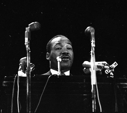 Reverend Martin Luther King at Stanford University April 14, 1967 (Photo by Jerry Telfer/San Francis...