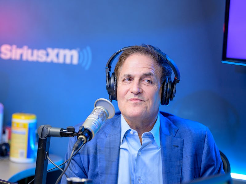 NEW YORK, NEW YORK - FEBRUARY 25: (EXCLUSIVE COVERAGE) Mark Cuban visits "Heather B Live" with host ...