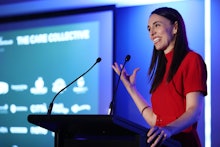 AUCKLAND, NEW ZEALAND - MARCH 18: New Zealand Prime Minister Jacinda Ardern speaks during the New Ze...