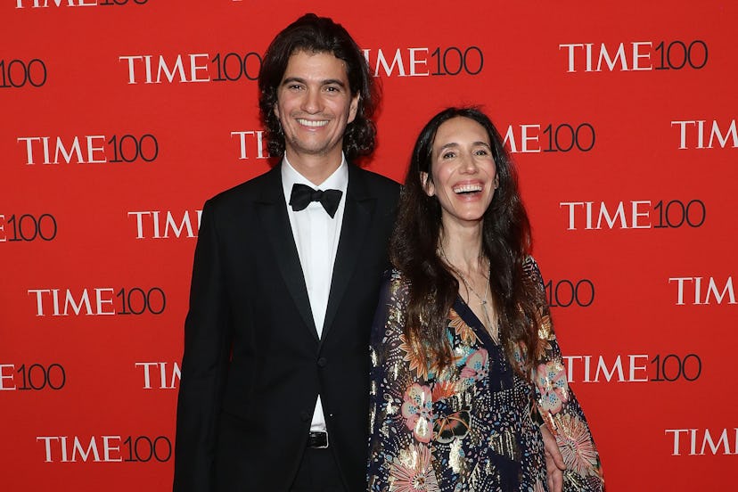 Adam Neumann and Rebekah Neumann attend the 2018 Time 100 Gala at Frederick P. Rose Hall, Jazz at Li...