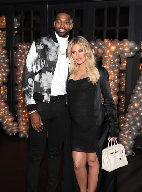 LOS ANGELES, CA - MARCH 10: Tristan Thompson and Khloe Kardashian pose for a photo as Remy Martin c...