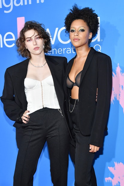 LOS ANGELES, CALIFORNIA - DECEMBER 02: King Princess and guest attend the premiere of Showtime's "Th...