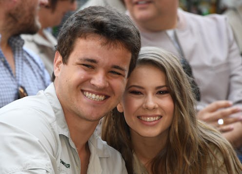 (L-R) Wakeboarder Chandler Powell and conservationist and TV personality Bindi Irwin pose for a pho...