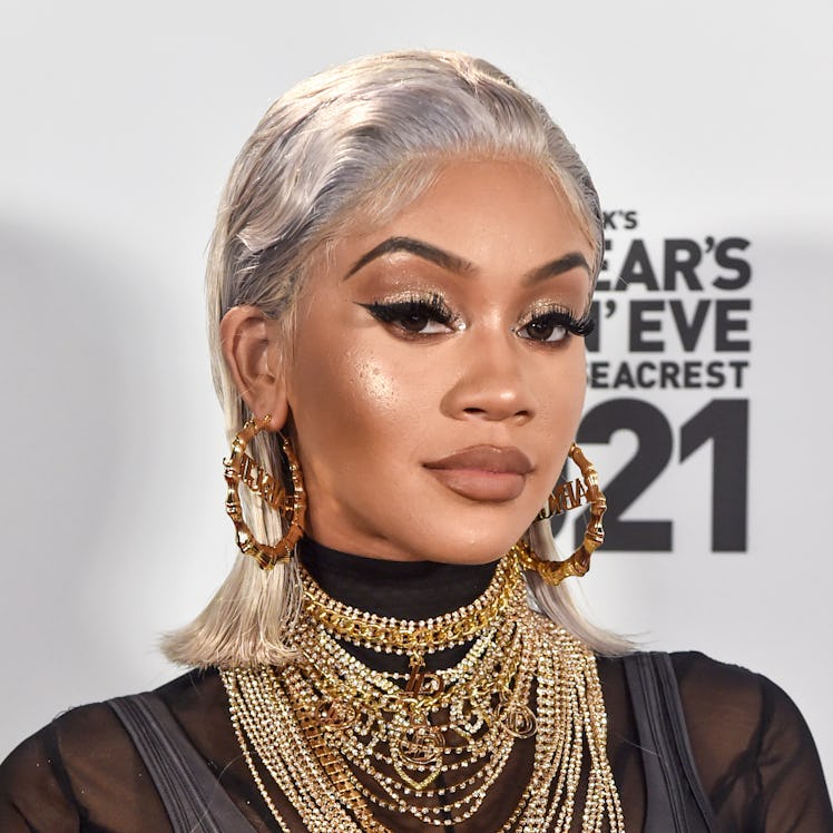 LOS ANGELES, CA – DECEMBER 31st: In this image released on December 31, Saweetie arrives at Dick Cla...