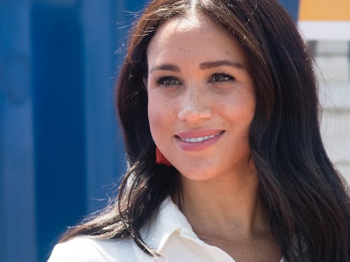 JOHANNESBURG, SOUTH AFRICA - OCTOBER 02: Meghan, Duchess of Sussex visit the Tembisa Township to lea...