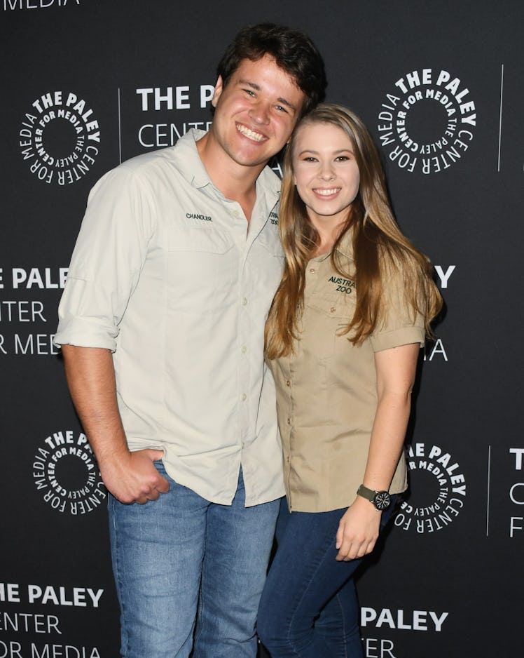 BEVERLY HILLS, CALIFORNIA - MAY 03: Chandler Powell and Bindi Irwin attend The Paley Center For Med...