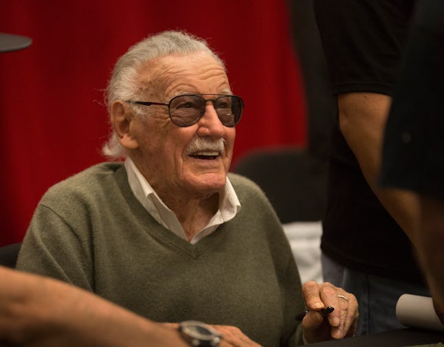 Marvel Comics icon Stan Lee signs autographs during the inaugural Silicon Valley Comic Con, founded by Apple co-founder Steve Wozniak, at the San Jose McEnery Convention Center in San Jose, Calif., Saturday, March 18, 2016. (Patrick Tehan/Bay Area News Group) (Photo by MediaNews Group/Bay Area News via Getty Images)