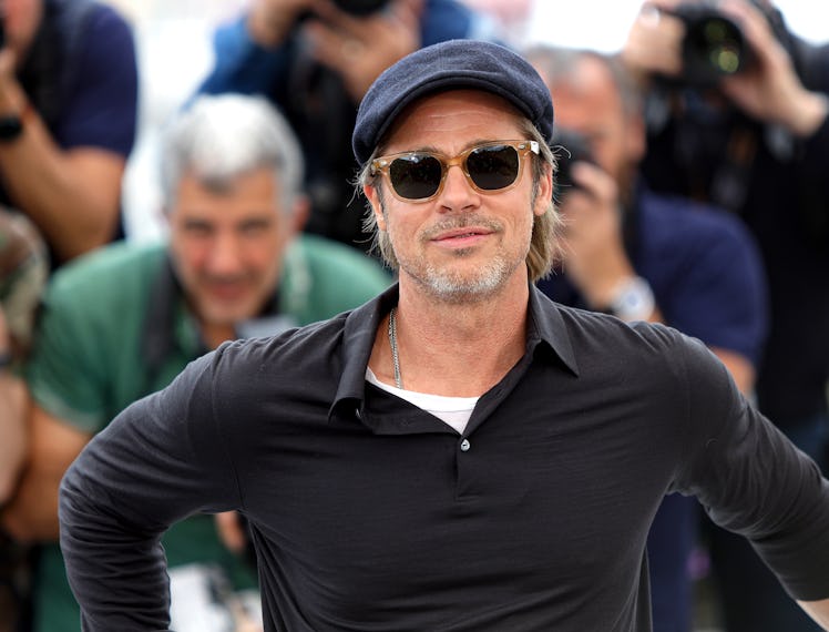 CANNES, FRANCE - MAY 22: Brad Pitt attends the photocall for "Once Upon A Time In Hollywood" during ...