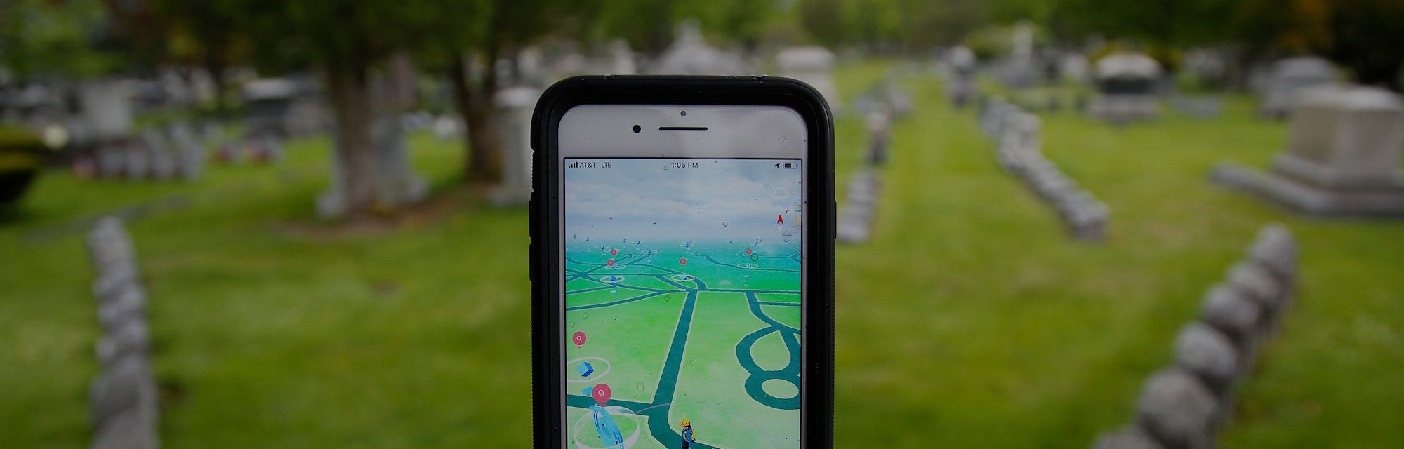 PORTLAND, ME - MAY 28: Evergreen Cemetery in Portland has been a spot where Pokemon Go players have ...