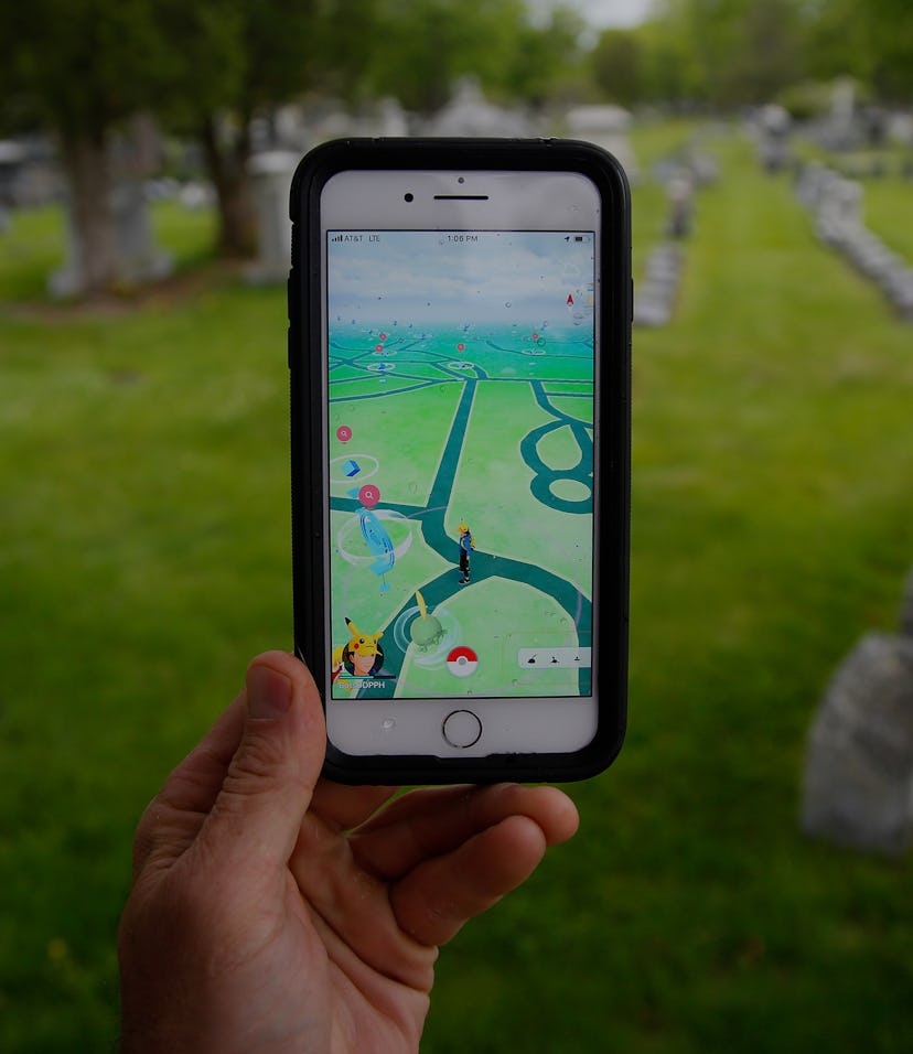 PORTLAND, ME - MAY 28: Evergreen Cemetery in Portland has been a spot where Pokemon Go players have ...