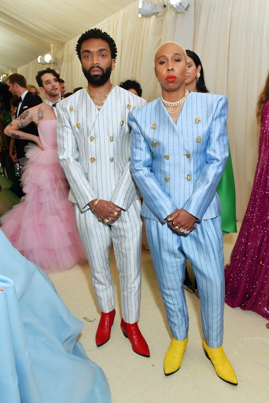 NEW YORK, NEW YORK - MAY 06: Kerby Jean-Raymond and Lena Waithe attend The 2019 Met Gala Celebrating...