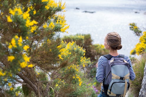 woman going on a hike