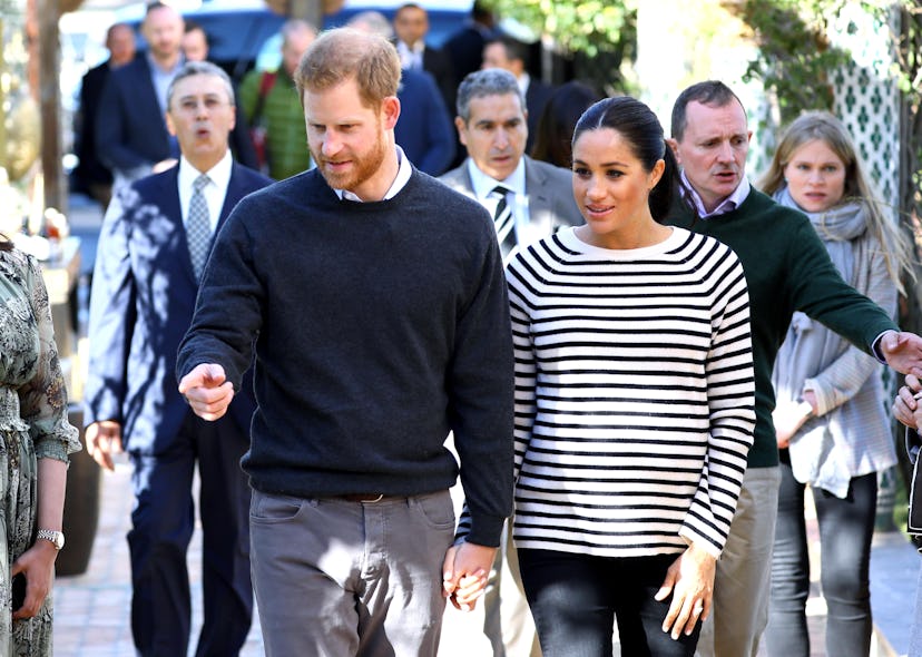 Prince Harry and Meghan Markle in Morocco, 2019.