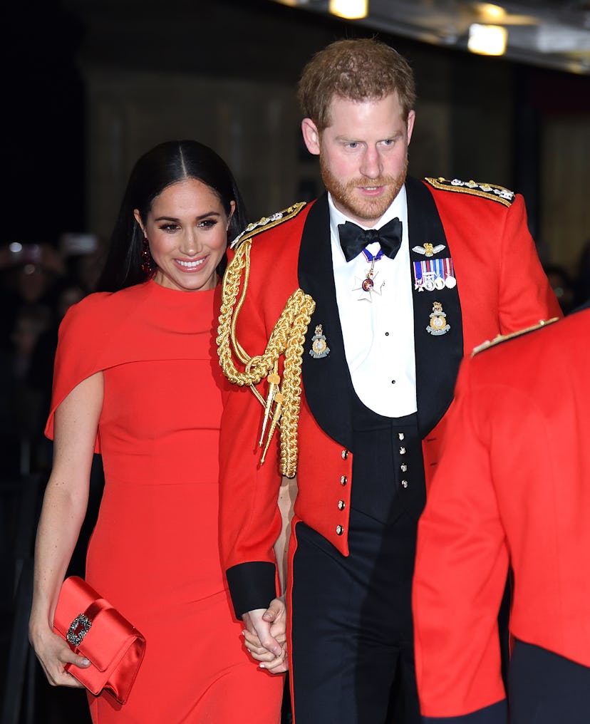 Prince Harry and Meghan Markle in 2020.