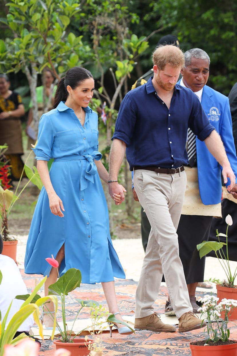 The Duke and Duchess of Sussex in Tonga, 2018.
