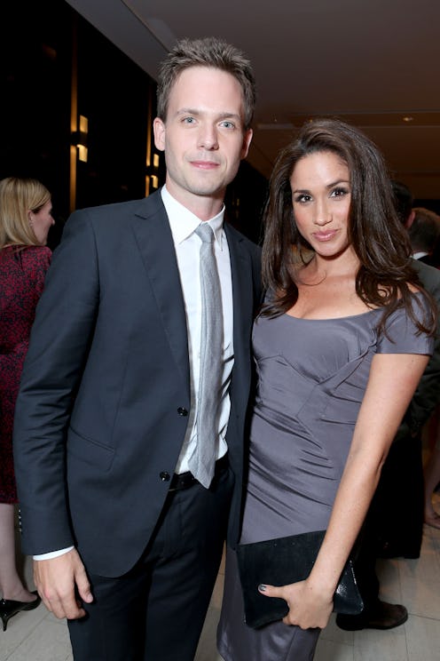 Patrick J. Adams and Meghan Markle at a 2012 'Suits' event. Photo via Getty