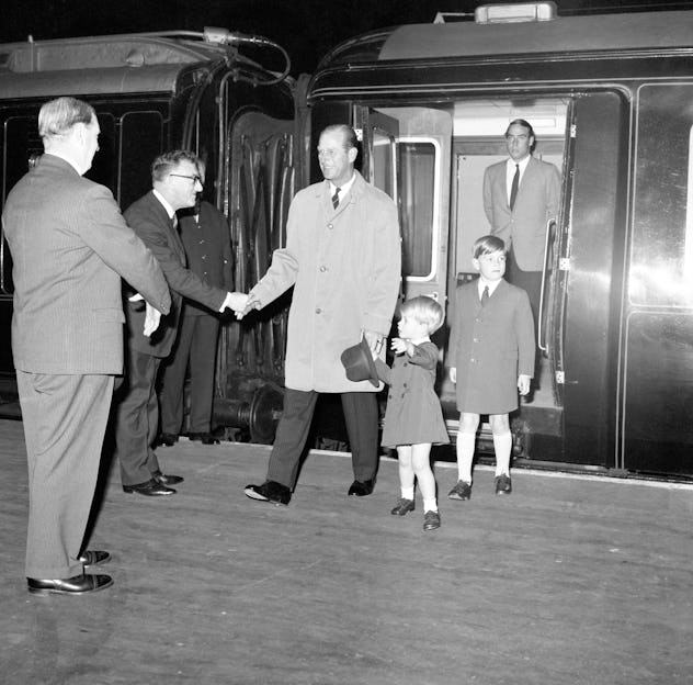 Prince Philip with his two youngest, 1967.