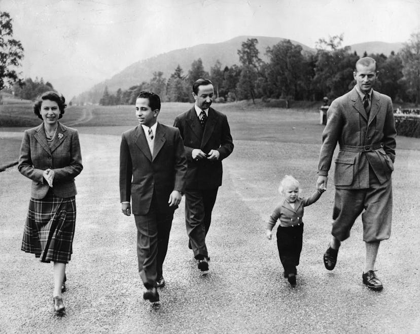 Prince Philip with Princess Anne, 1952.
