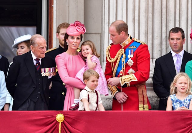 Prince Philip hung out with his great-grandchildren in 2017.