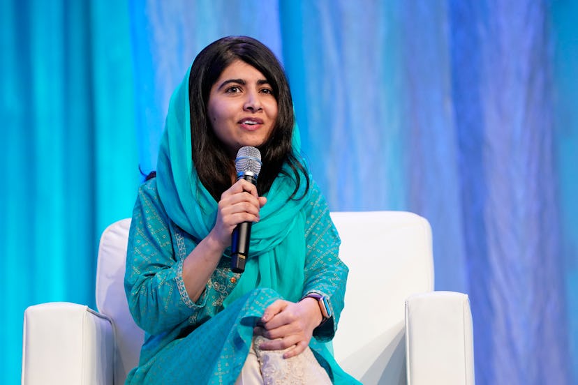 Malala Yousafzai speaking