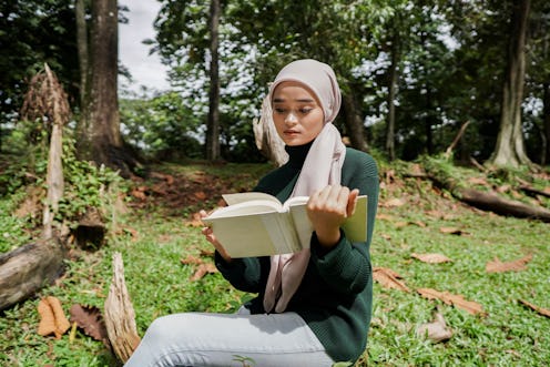 reading, park, nature