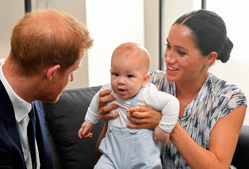 Meghan Markle and Prince Harry with baby Archie in 2019. Photo via Getty