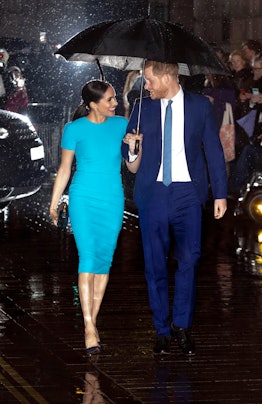 The Duke and Duchess of Sussex arrive at Mansion House in London to attend the Endeavour Fund Awards...