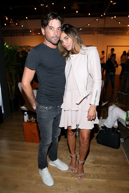 HOLLYWOOD, CA - JUNE 28:  Actor Skeet Ulrich and Rose Costa attend AllSaints Ed Templeton Launch at ...