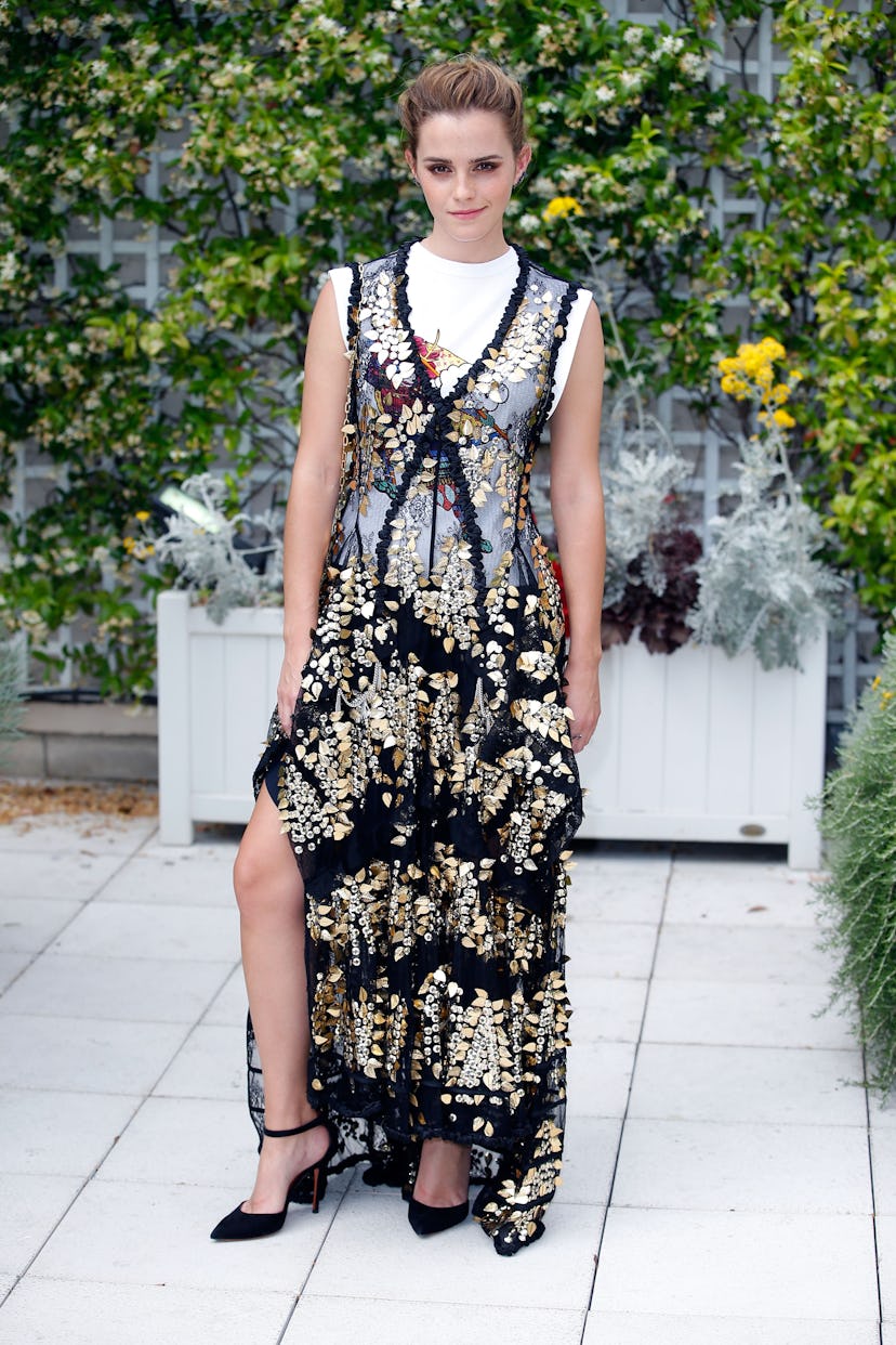 PARIS, FRANCE - JUNE 22:  Actress Emma Watson attends 'The Circle' Paris Photocall at Hotel Le Brist...