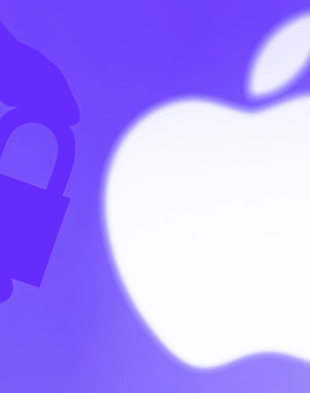 BRAZIL - 2020/07/11: In this photo illustration a padlock appears next to the iOS (Apple) logo. Onli...