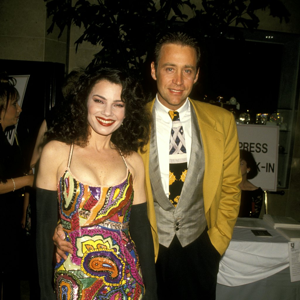 Fran Drescher and husband Peter Marc Jacobson (Photo by Ron Galella/Ron Galella Collection via Getty...