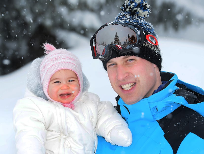 Princess Charlotte on a ski holiday in 2016.
