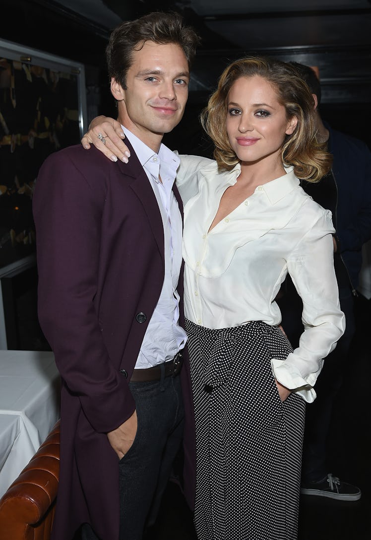 NEW YORK, NY - OCTOBER 08:  Sebastian Stan and Margarita Levieva  attend the after party for the pre...