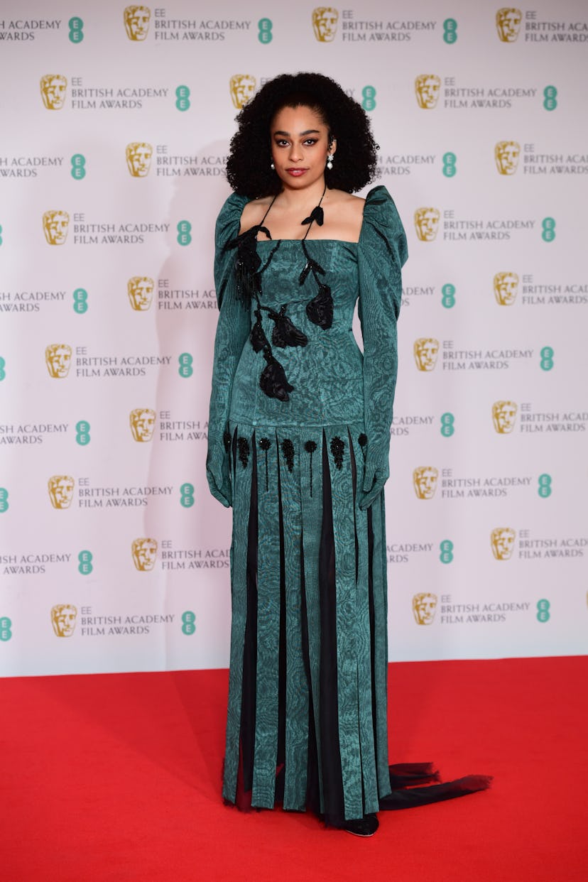 Celeste Epiphany Waite arrives for the EE BAFTA Film Awards at the Royal Albert Hall in London. Pict...