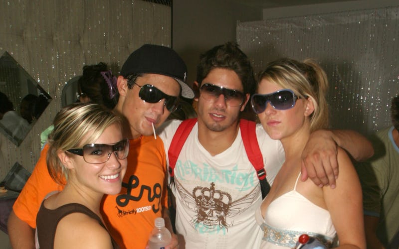 Cast of MTV's "Laguna Beach: The Real Orange County" at Sunglass Hut (Photo by Soul Brother/FilmMagi...