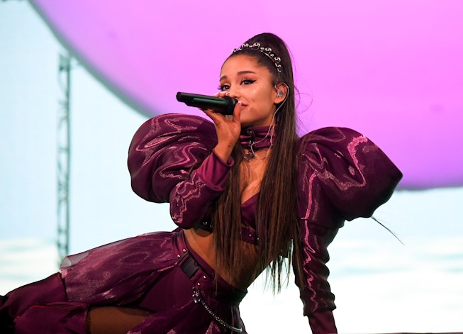 INDIO, CALIFORNIA - APRIL 21: Ariana Grande performs at Coachella Stage during the 2019 Coachella Va...