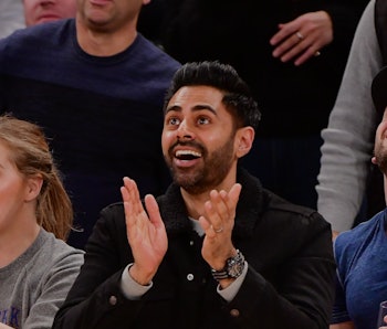 NEW YORK, NY - DECEMBER 23:  Hasan Minhaj attends Washington Wizards v New York Knicks game at Madis...