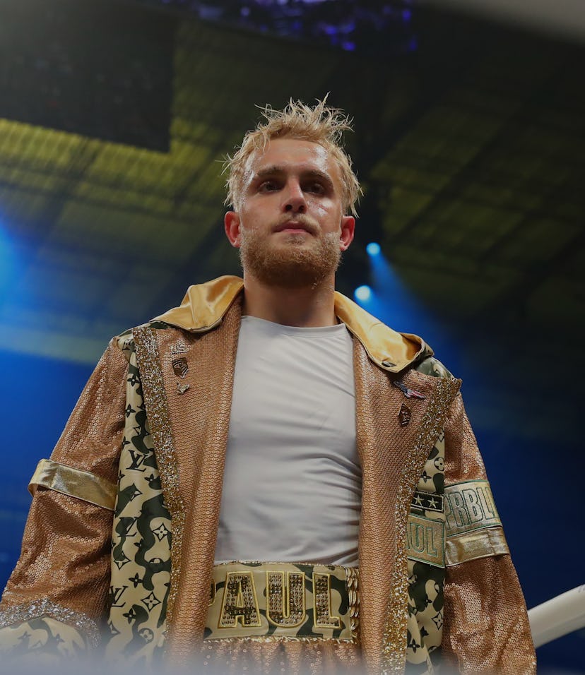 MIAMI, FL - JANUARY 30: Jake Paul of Los Angeles California enters the ring make his boxing pro deb...