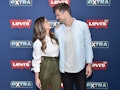 NEW YORK, NEW YORK - OCTOBER 30: (EXCLUSIVE COVERAGE) JoJo Fletcher and Jordan Rodgers visit "Extra"...