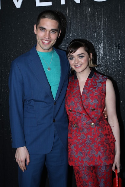 PARIS, FRANCE - MARCH 01: (EDITORIAL USE ONLY) Maisie Williams and her boyfriend Reuben Selby attend...