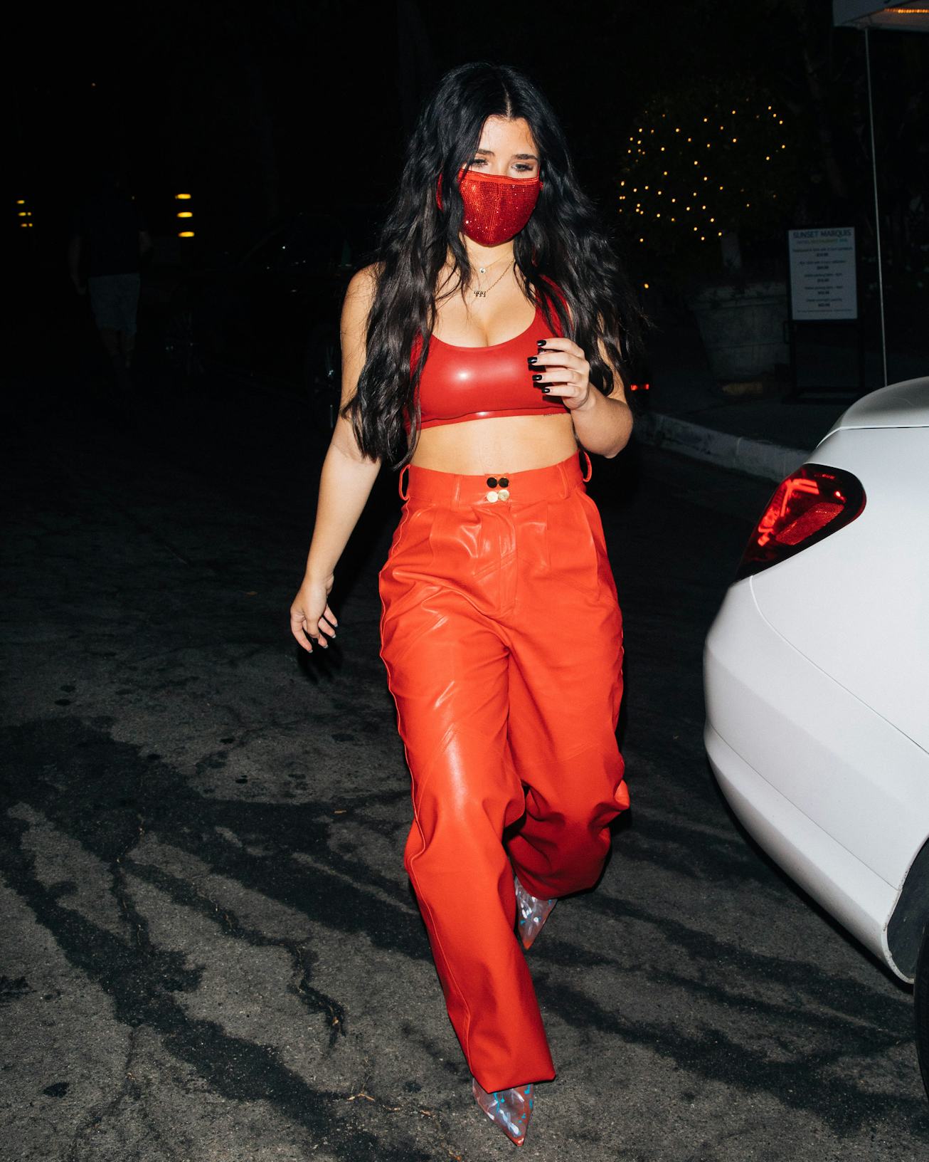 LOS ANGELES, CA - OCTOBER 8: Nessa Barrett seen on October 8, 2020 in Los Angeles, California. (Pho...
