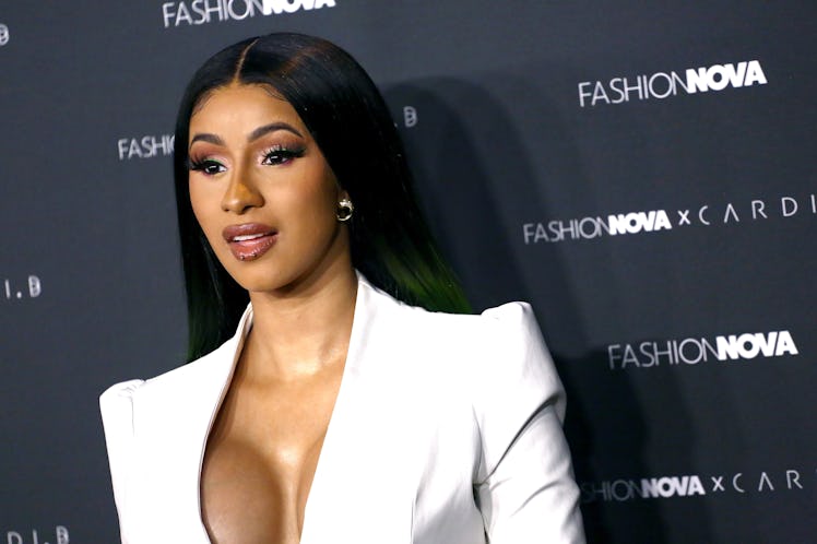 LOS ANGELES, CA - MAY 08: Cardi B arrives as Fashion Nova Presents: Party With Cardi at Hollywood P...
