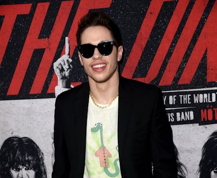 HOLLYWOOD, CALIFORNIA - MARCH 18: Pete Davidson arrives at the premiere of Netflix's "The Dirt" at A...