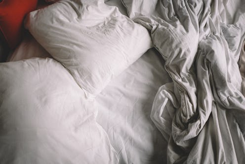 An empty bed with rumpled sheets. Doctors explain why anxiety can throw off your sex drive.